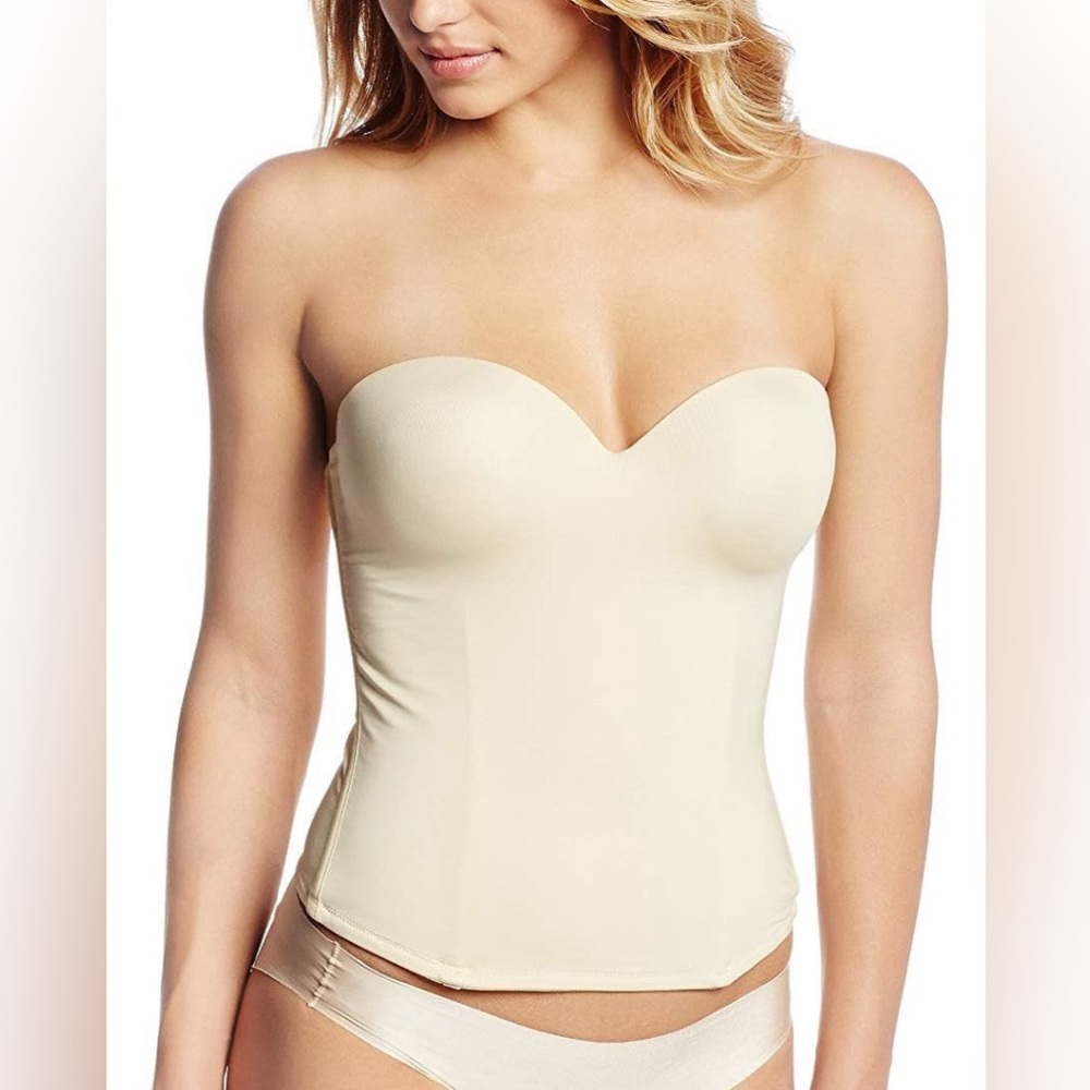 NWT Le Mystère Bridal Seduction L’Image Collection 2355 Bustier Corset Ivory 36C